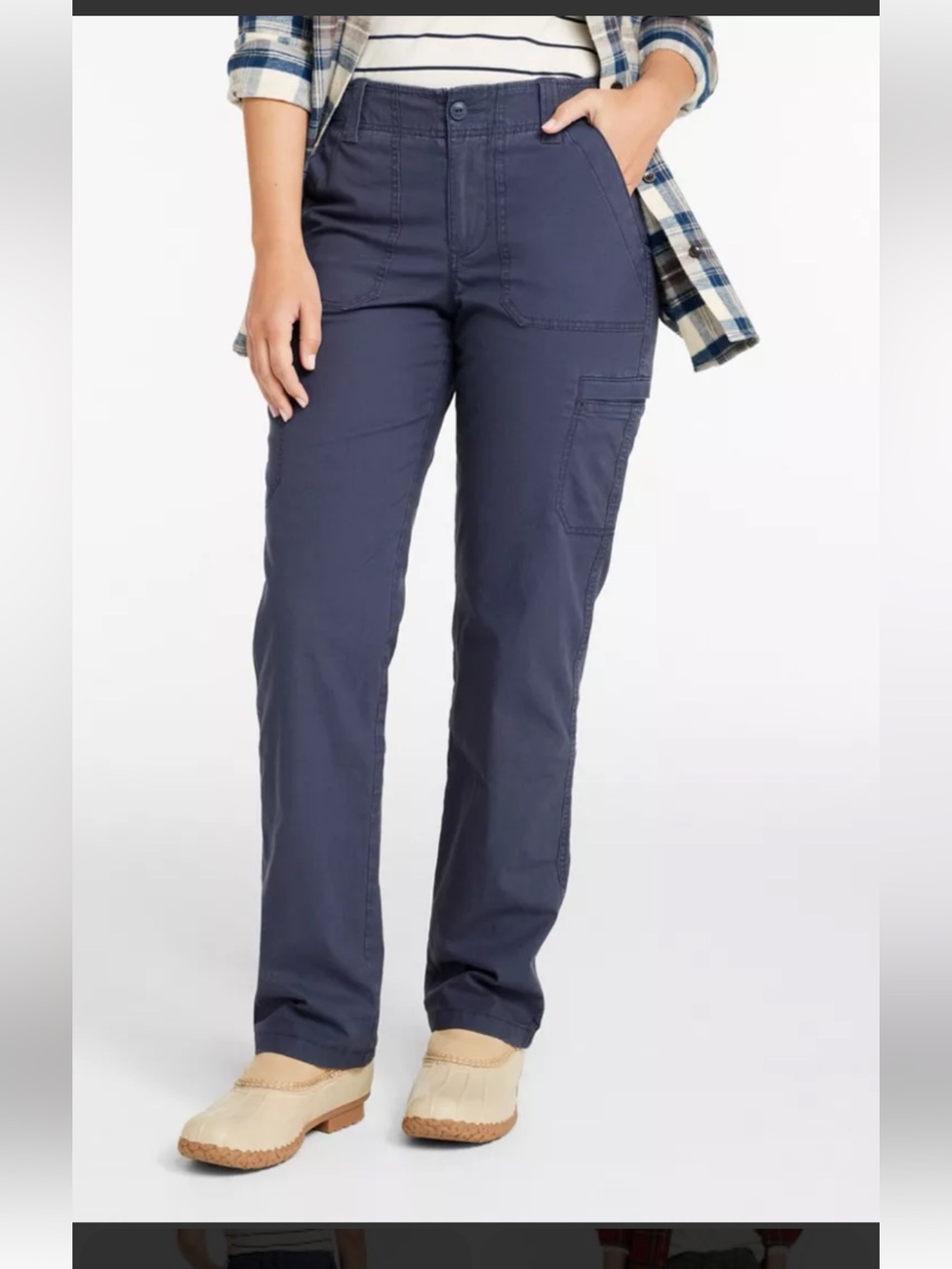 Women's L.L. Bean Fleece-Lined Cargo Pants Size 14 Regular‎